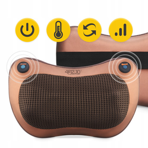 Массажная подушка  4FIZJO Shiatsu Pro+ Brown - фото №2